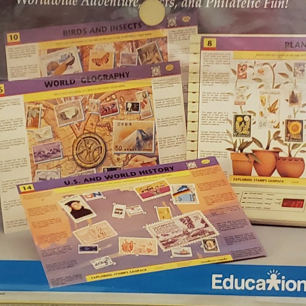 GeoSafari Learning System 1995 Exploring Stamps - Picture 4 of 12